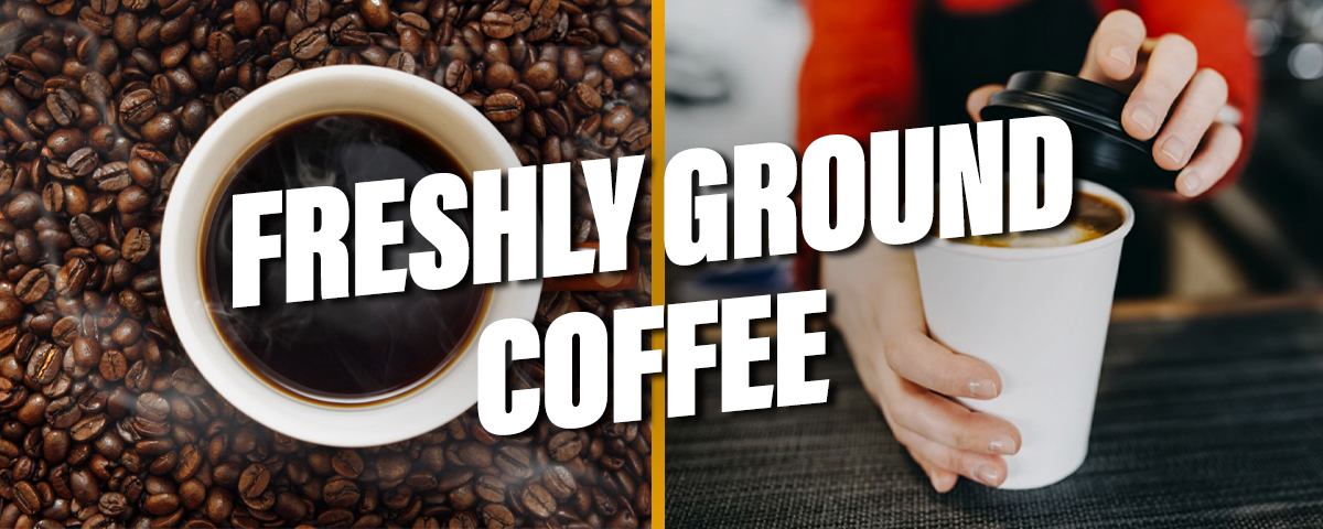 NOW SERVING COFFEE